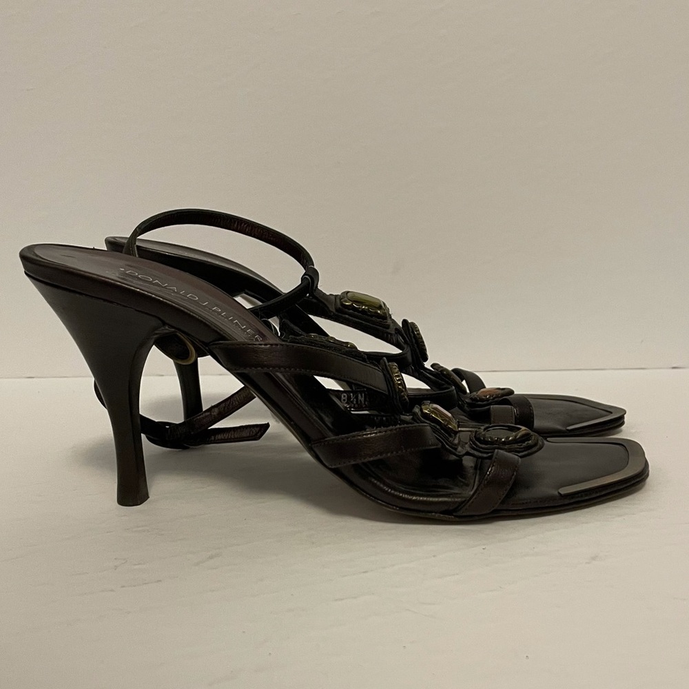Donald J. Pliner jewel strappy high heels